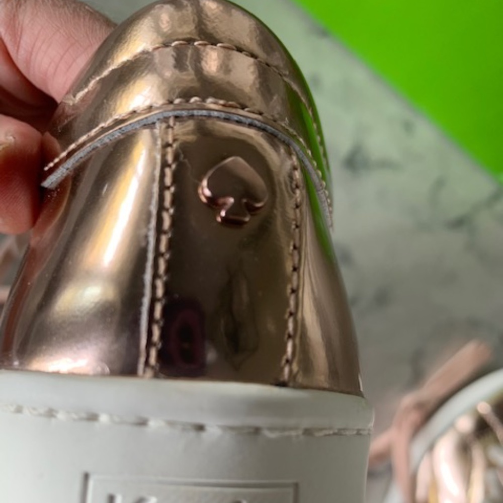 Kate Spade Keds/ NWT Women's Rose Gold Sneakers - Picture 8 of 14